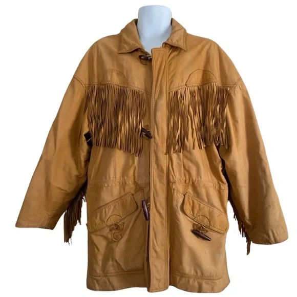 VINTAGE Men’s Winlit Suede Fringe Jacket - Picture 1 of 10
